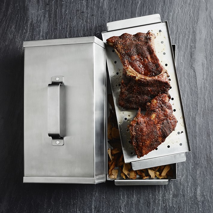 StainlessSteel Smoker Box Williams Sonoma