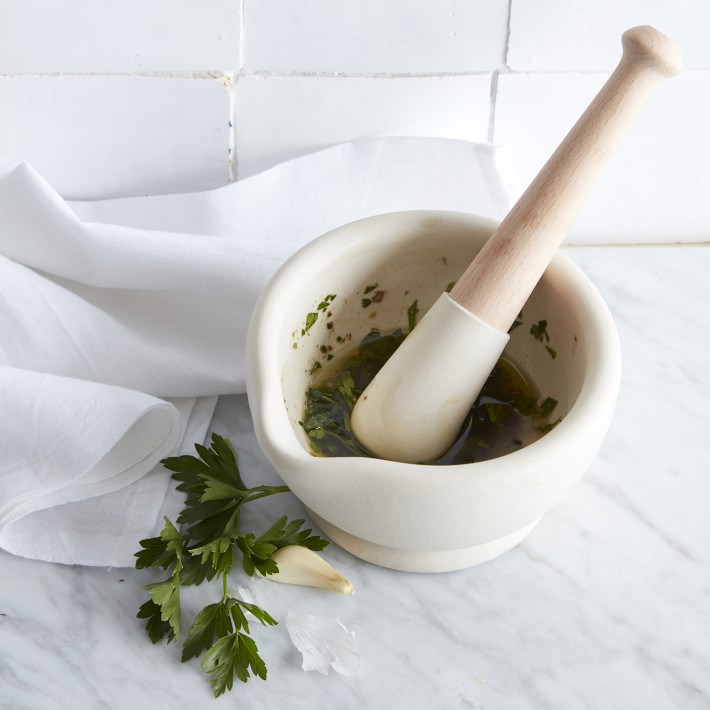 Ceramic Mortar & Pestle Williams Sonoma