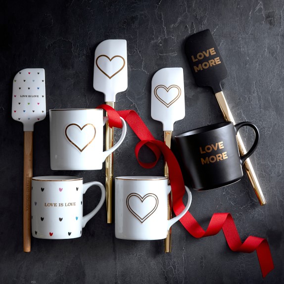 St. Jude Gold Heart Coffee Mug Set Set of 4 Williams Sonoma