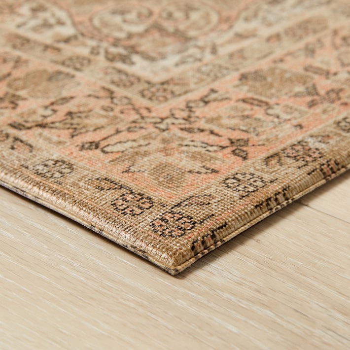 Williams Sonoma Faux Knotted Rug Comfort Mat, Blush Williams Sonoma