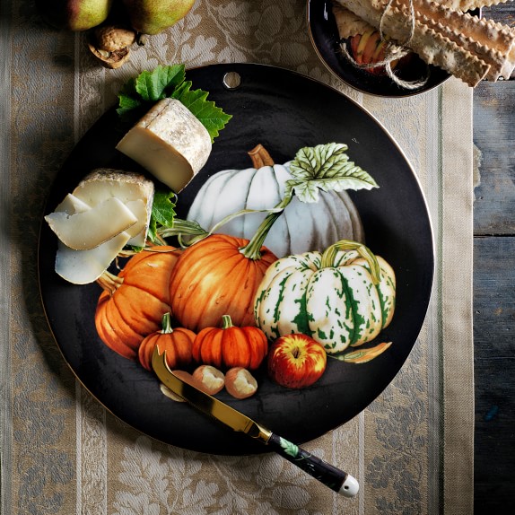 Pumpkin Cheese Board with Knife Williams Sonoma