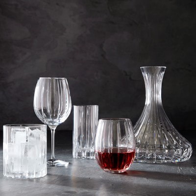 Williams Sonoma Estate Stemless Red Wine Glass Set