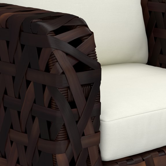 Basket Weave Outdoor Lounge Chair Patio Furniture Williams Sonoma
