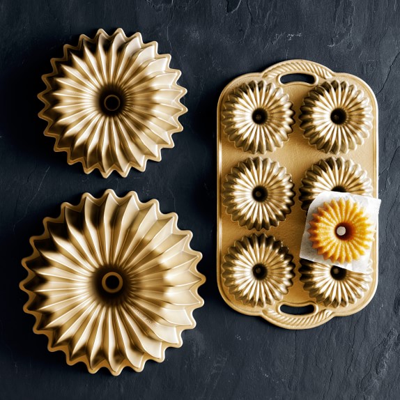 Nordic Ware Brilliance Cakelet Pan 6Well Mini Bundt Pan Williams