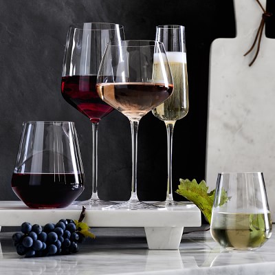 Williams Sonoma Estate Stemless White Wine Glasses | Williams Sonoma