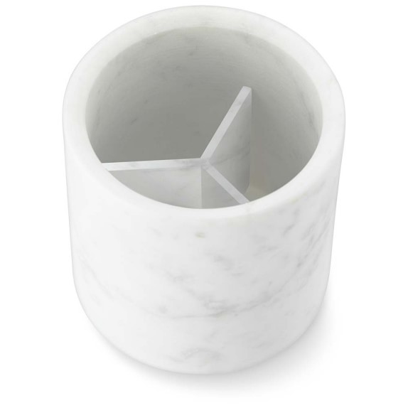 Williams Sonoma Marble Partitioned Utensil Holder Kitchen Counter Organizers Williams Sonoma