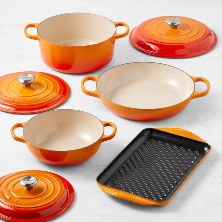 Le Creuset Signature Enameled Cast Iron 7-Piece Cookware Set | Williams ...