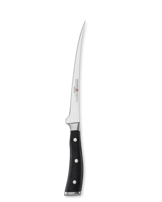 Wüsthof Classic Ikon Fillet Knife with Leather Sheath Williams Sonoma
