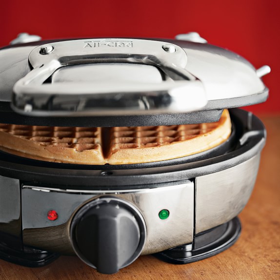 AllClad Classic Round Waffle Maker Waffle Iron Williams Sonoma