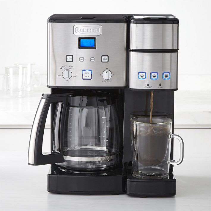 Cuisinart Coffee Center 12Cup Coffee Maker & SingleServe Brewer with Glass Carafe Williams