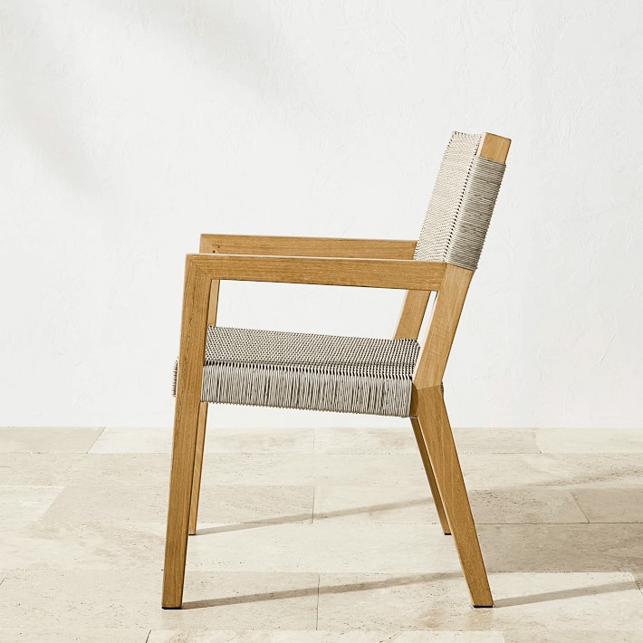 Larnaca Teak Extendable Dining Table & AllWeather Weave Dining Chairs