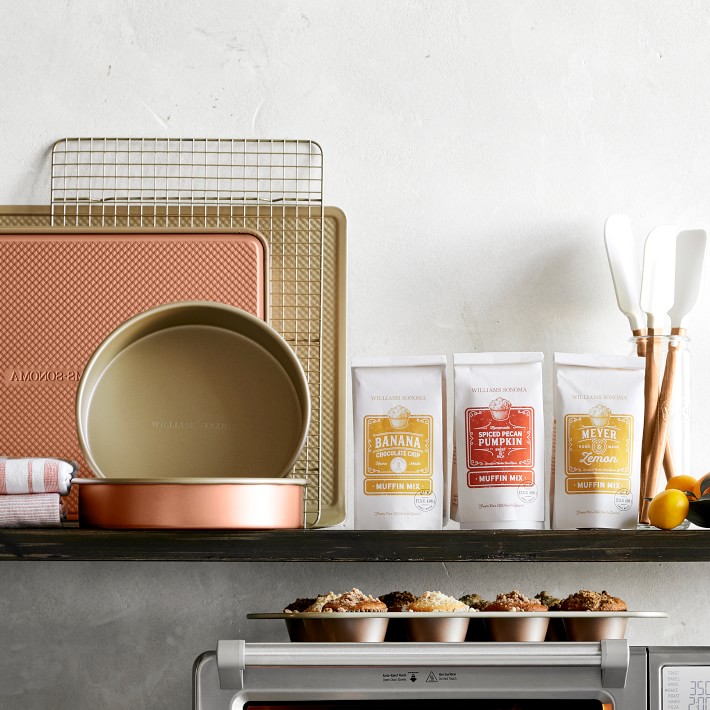 Williams Sonoma Copper Goldtouch® Nonstick Quarter Baking Sheets Set