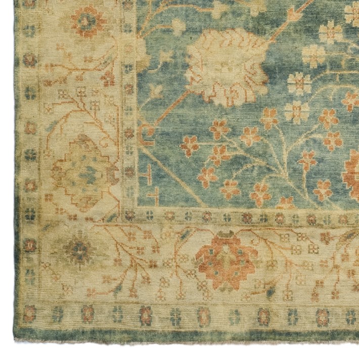Spring Blossom Oushak Rug Williams Sonoma
