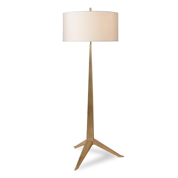 Naomi Antique Brass Floor Lamp Williams Sonoma