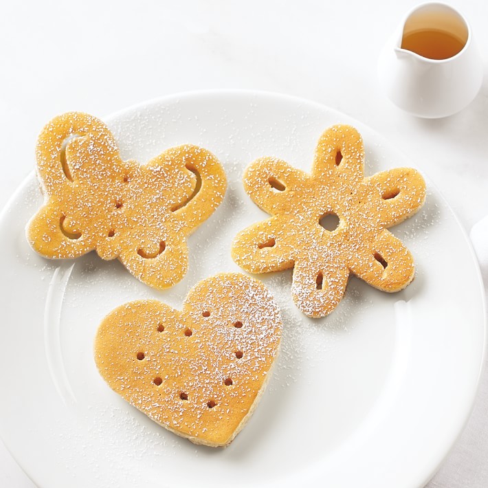Williams Sonoma Butterfly, Heart & Flower Silicone Pancake Molds