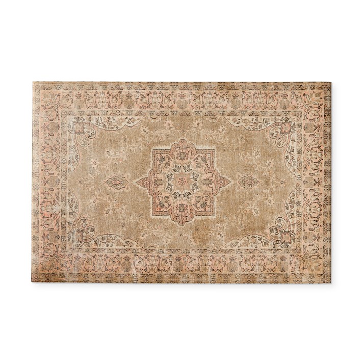Williams Sonoma Faux Knotted Rug Comfort Mat, Blush Williams Sonoma