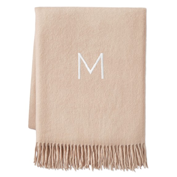 Toasted Almond Solid Cashmere Blanket Williams Sonoma