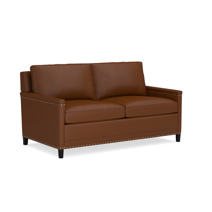 Addison Leather Sleeper Sofa with Nailheads Williams Sonoma