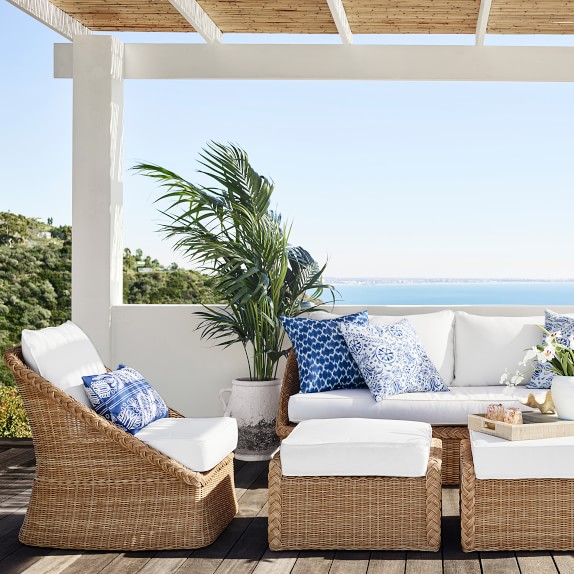 AERIN East Hampton Outdoor Sofa | Patio Furniture | Williams Sonoma