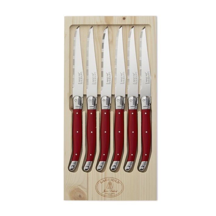 Laguiole Jean Dubost Steak Knife Set Set of 6 Williams Sonoma