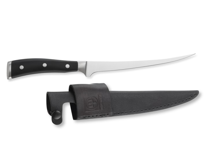 Wüsthof Classic Ikon Fillet Knife with Leather Sheath Williams Sonoma