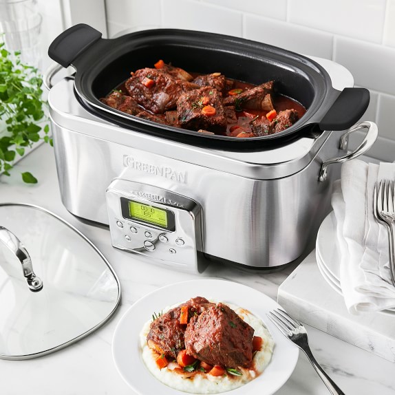 GreenPan™ Premiere StainlessSteel Slow Cooker Williams Sonoma