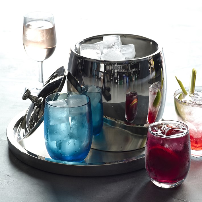 DoubleWall StainlessSteel Insulated Ice Bucket Williams Sonoma