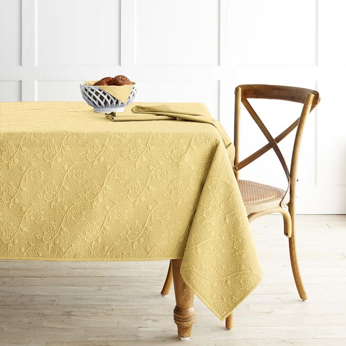 Vine Floral Boutis Tablecloth Williams Sonoma
