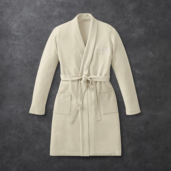 Ivory Chambers® Cashmere Bathrobe Williams Sonoma
