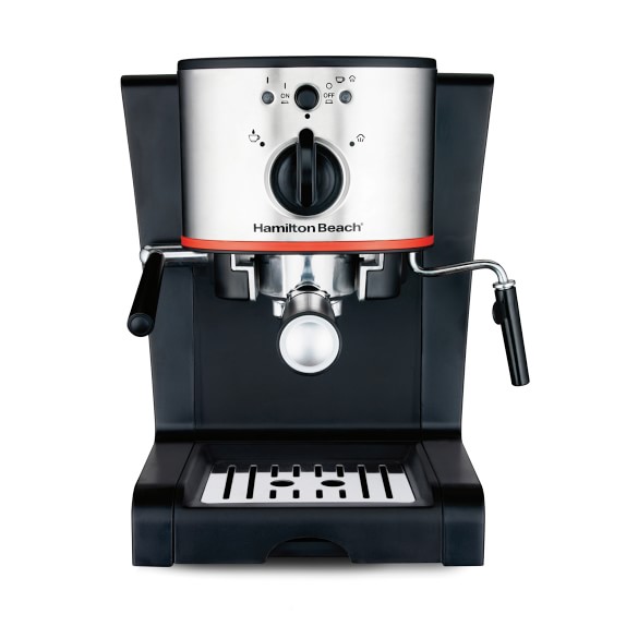 Hamilton Beach Espresso Machine with Milk Frother and Slide Lock