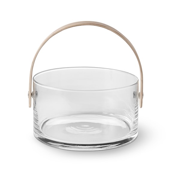LSA Glass Serving + Salad Bowl with Ash Handle Williams Sonoma