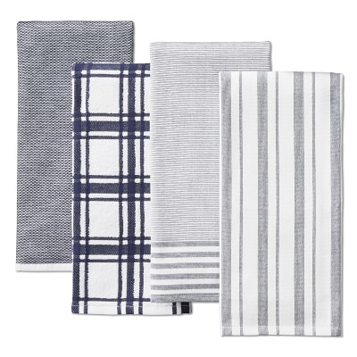 Williams Sonoma Multi-Pack Absorbent Towels, Set of 4, Navy Blue