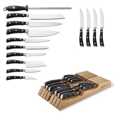 Wüsthof Classic Ikon 15-Piece In Drawer Knife Set | Williams Sonoma