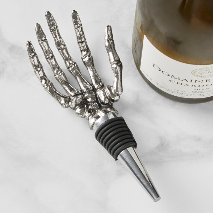 Skeleton Hand Wine Stopper Wine Accessories Williams Sonoma