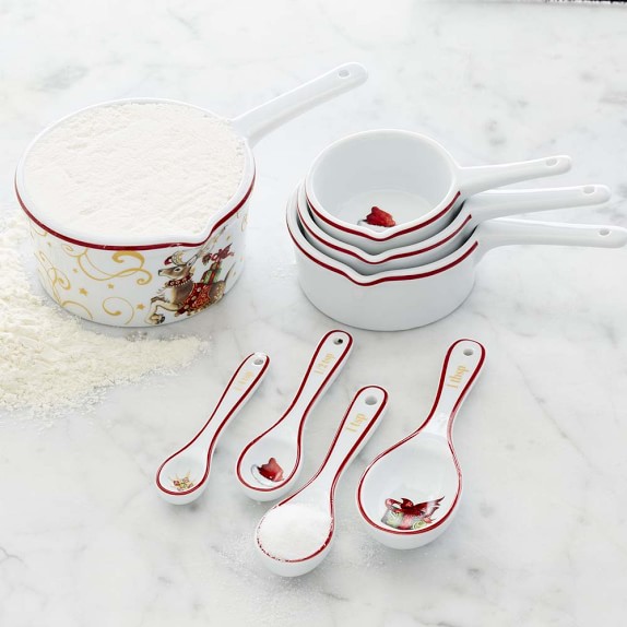 Williams Sonoma Twas The Night Before Christmas Measuring Cups Set