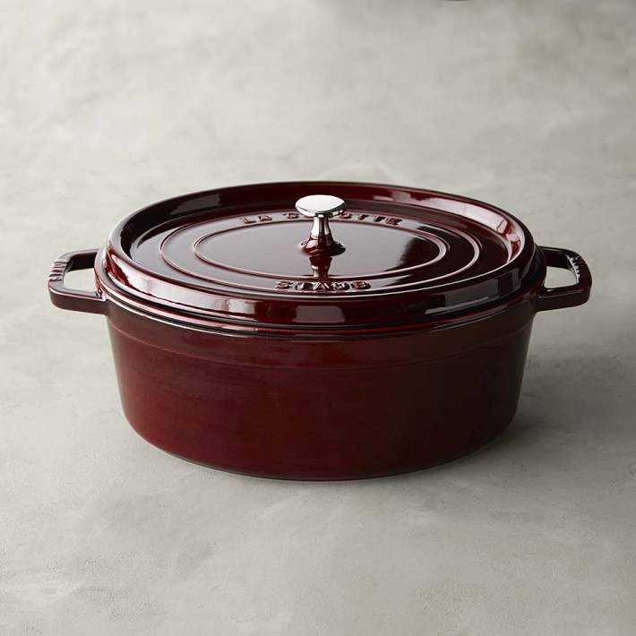 Staub Enameled Cast Iron Oval Dutch Oven