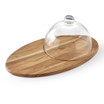 Olivewood Board with Cloche