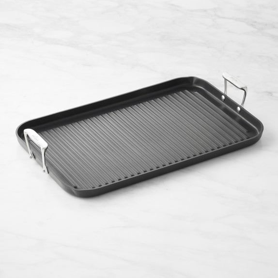 AllClad HA1 Hard Anodized Nonstick Double Burner Grill Williams Sonoma