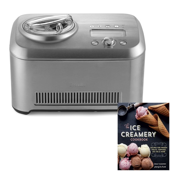 Breville Ice Cream Maker + Williams Sonoma The Ice Creamery Cookbook
