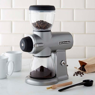 KitchenAid Burr Coffee Grinder - Contour Silver