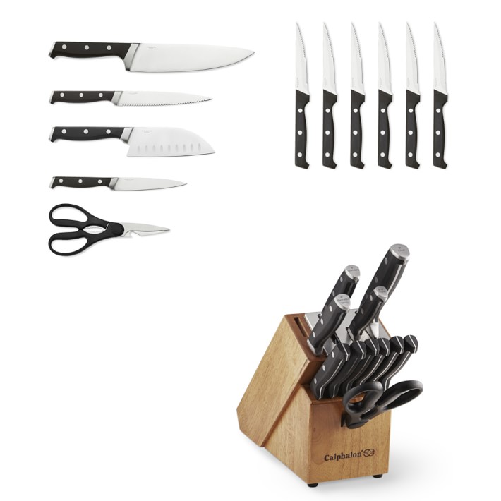 Calphalon Classic Sharpin 12 Piece Knife Block Set Williams Sonoma 8250