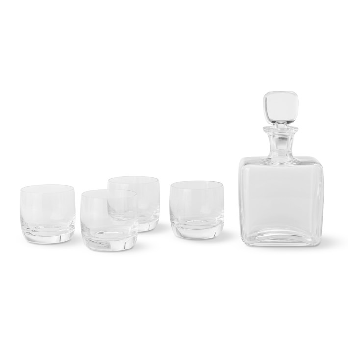 Williams Sonoma Reserve Whiskey Decanter And Double Old Fashioned Glasses Set Of 4 Williams Sonoma 5864