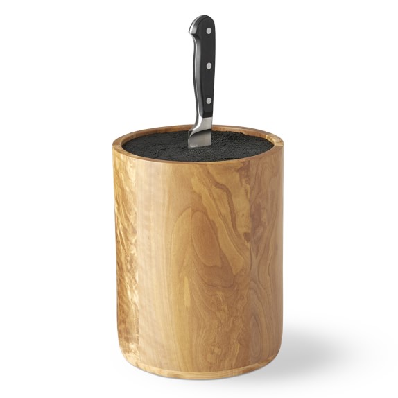 Olivewood Knife Holder with Kapoosh Insert Kitchen Counter Organizers