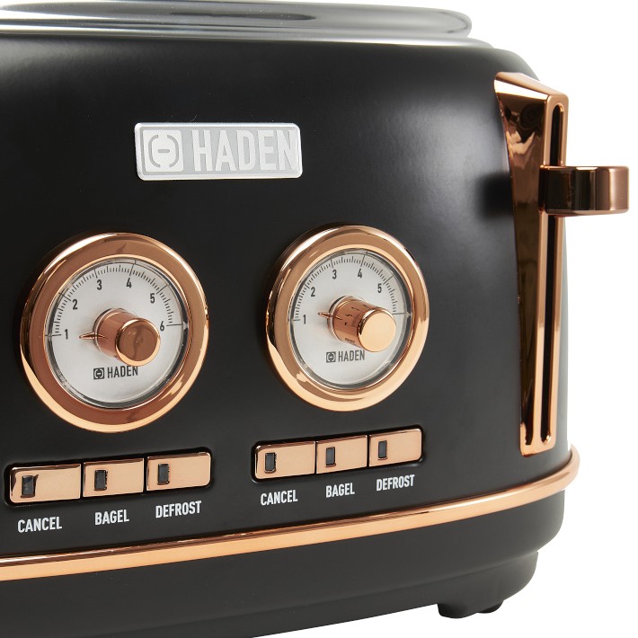 Haden Dorset 4Slice Wide Slot StainlessSteel Toaster Williams Sonoma