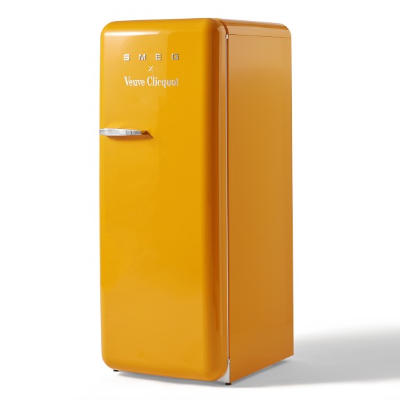 Smeg 50's Style Retro FAB 28 Veuve Clicquot Refrigerator, Special Edition Williams Sonoma