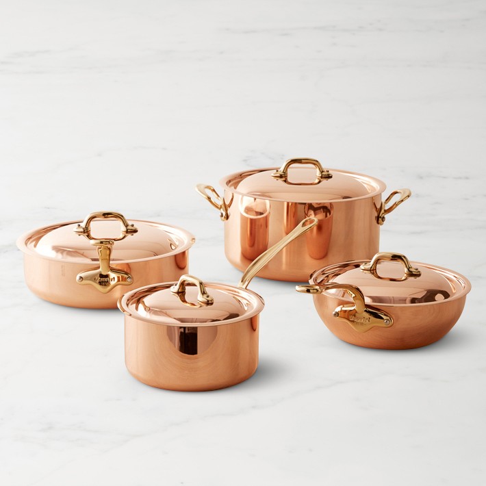 Mauviel Copper 8-Piece Cookware Set | Williams Sonoma