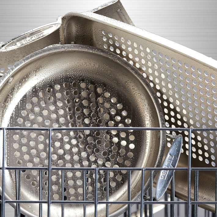 AllClad StainlessSteel Outdoor Roasting Pan Williams Sonoma