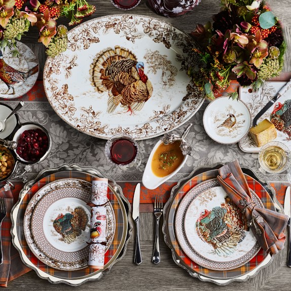 Plymouth Turkey Dinnerware Collection + Place Setting | Williams Sonoma