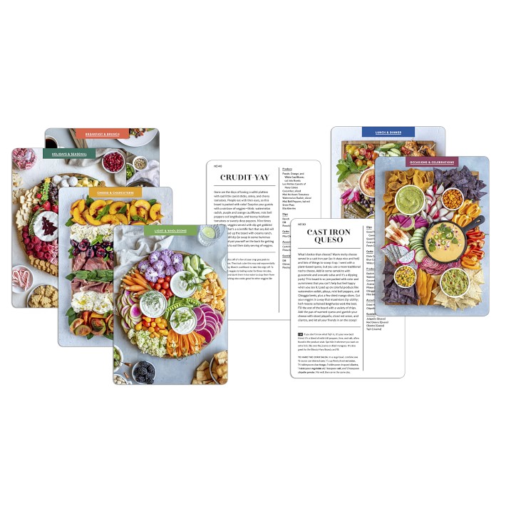 The Cheese Board Deck 50 Cards for Styling Spreads, Savory and Sweet