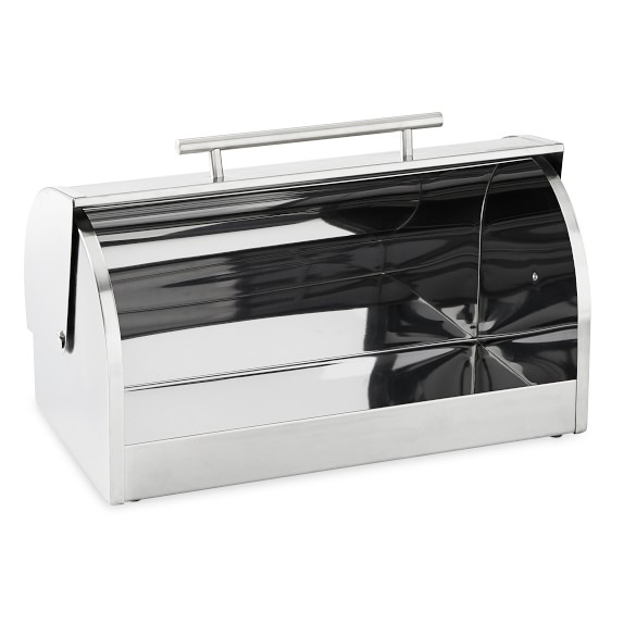 Stainless Steel Bread Box Kitchen Counter Organizers Williams Sonoma